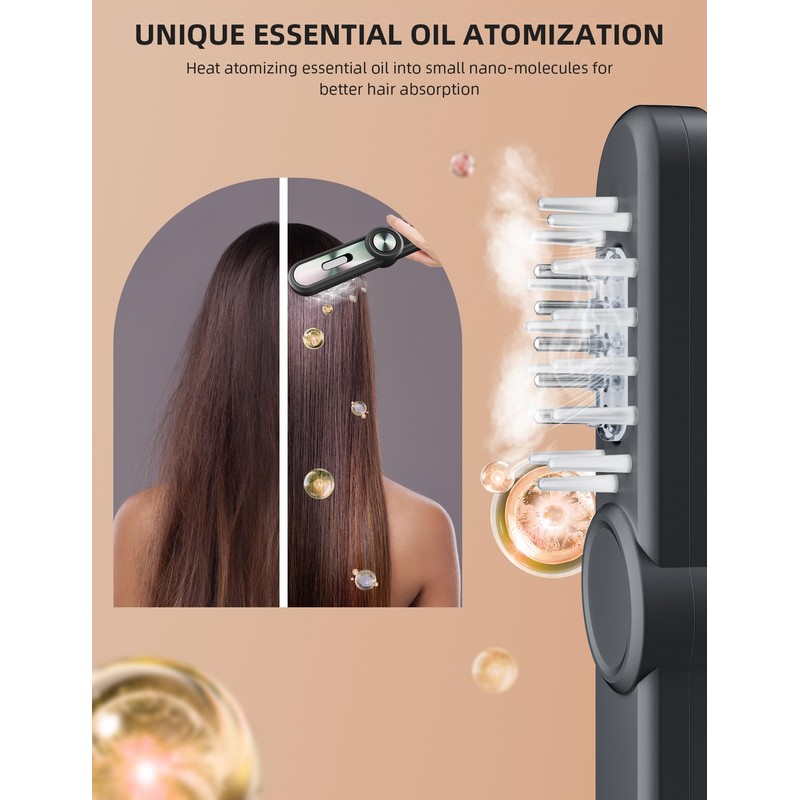 Electric Head Massage, Scalp Massage Brush IPX7 Waterproof with 19