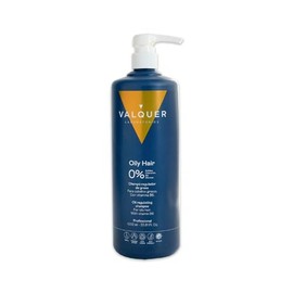 VALQUER Shampoo Seborregulador Zero para Cabello Graso | Limpieza Profunda Sin Sulfatos | Reparación Capilar con Ingredientes Naturales y Vitaminas | Vegano | 1 L
