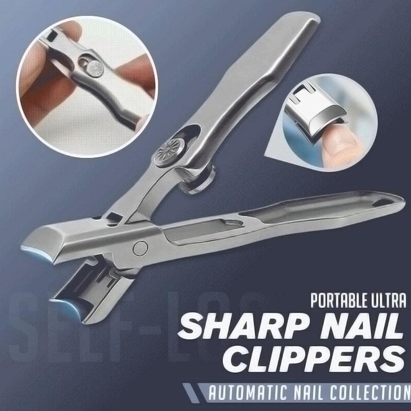 Portable Ultra Sharp Nail Clippers Stainless Steel Wide Jaw Opening