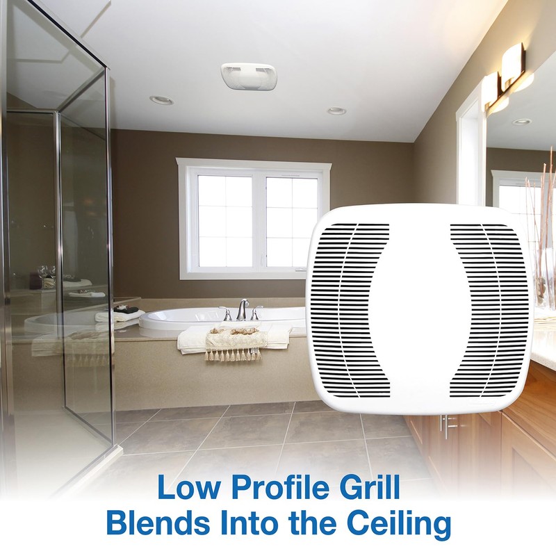 Air King 90 CFM 3.0 Sones Ceiling Mounted Snap-In Installation