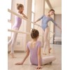 Daydance Lined Black Leotards for Girls Ballet, Dance, Gymnastics, Swim