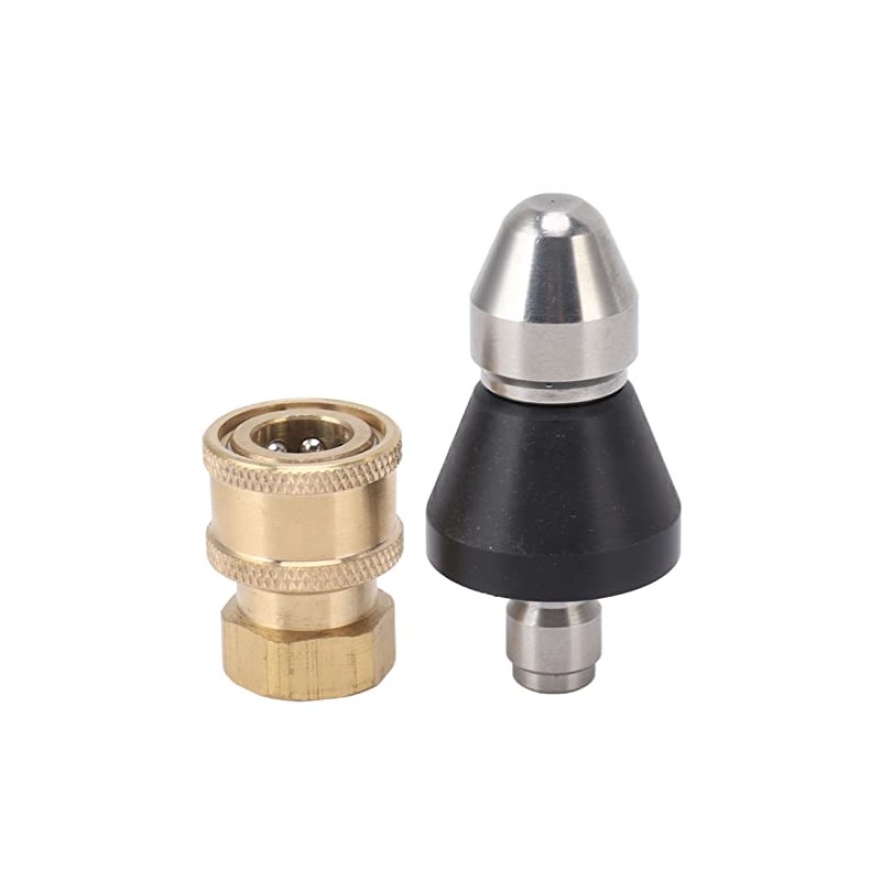 Domary Pressure Sewer Jetter Nozzle Stainless Steel G1/4 Adapter for