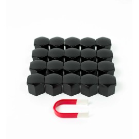 V-LUX AUTO Tundra Wheel Nut Covers / Lug Nut Covers (24 PCS) - Glossy Black