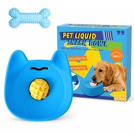 Genérico 2026 Cuenco para Lamer Perro, Plato para Perro Alimentación Lenta & Slow Feeder Dog Ball, Esfera interactiva para lamer con Ventosa