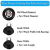 OwnMy Set of 4 Replacement Rubber Swivel Caster Wheels for