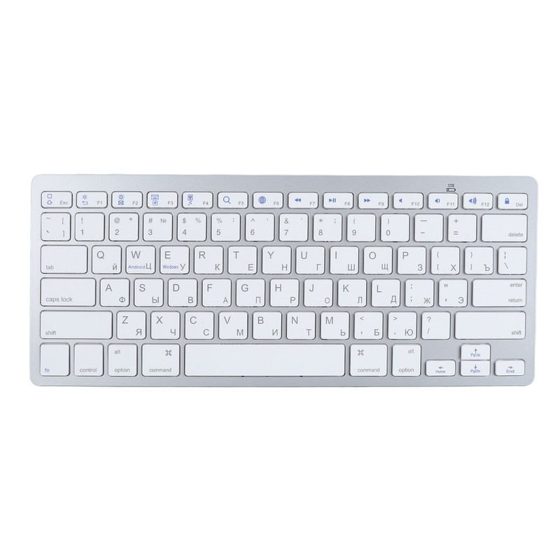 Ultra Thin Keyboard BT Wireless Splashing Proof Bilingual Language Keypad