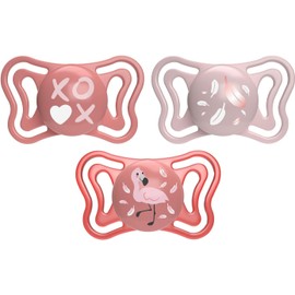 PhysioForma Light Baby-Schnuller mit SilikonPersonal Care für 6-16 Monate, leicht und atmungsaktiv, ergonomische Form, unterstützt die physiologische Atmung und die richtige Entwicklung des Mundes, Rosa, 2