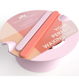 Tress Wellness Forro de Silicona para Calentador de Cera: Cuencos Calentadores de Cera de Silicona Fáciles de Limpiar con 2 Espátulas de Silicona Compatibles con Kit de Depilación Eléctrica de 16 Oz R