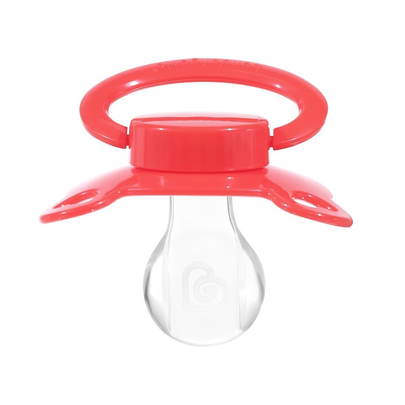 Landofgenie Adult Size Dummy Large Teat Shield Dummy Red