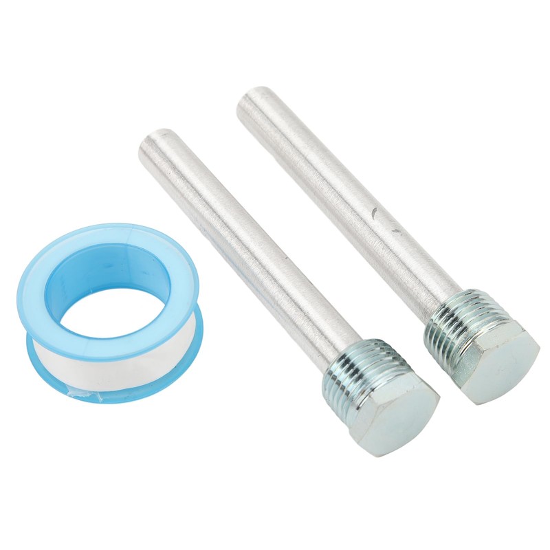 2-Piece Anode Rod, Robust, Reliable, 1/2" NPT Thread, Blue Zinc