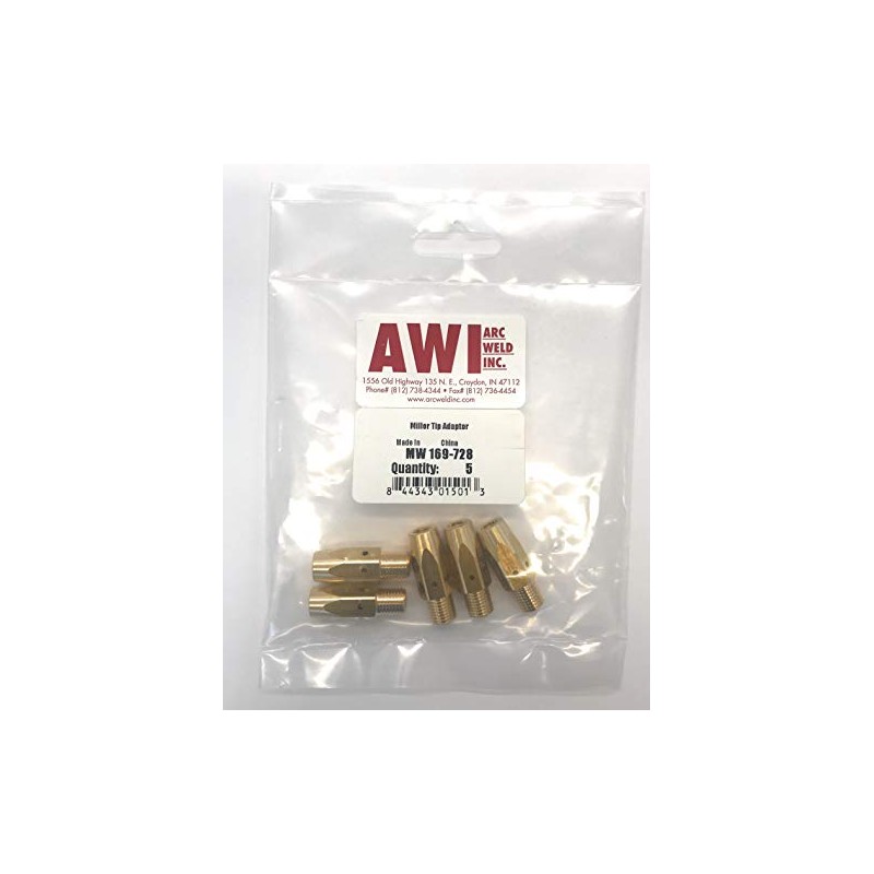 169-728 Miller Style M-25 Gas Diffuser/Tip Adapter - Arc Weld