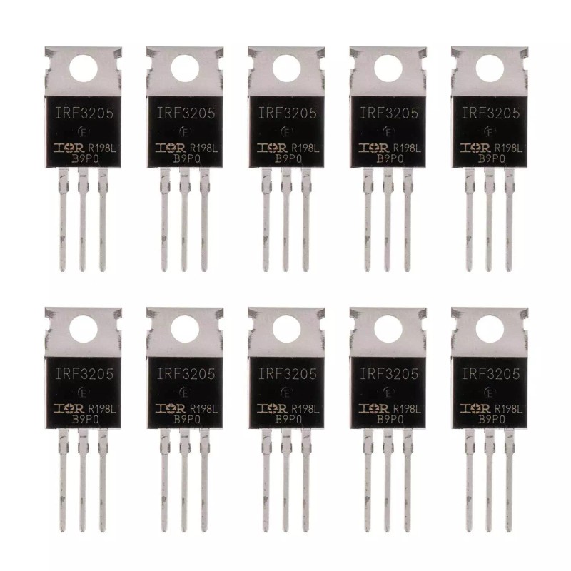 International Rectifier 10pcs IRF3205 IR MOSFET N-CHANNEL 55V/110A TO-220 HEXFET
