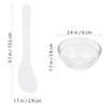 Beaupretty Small Glass Facial Mask Bowls Set 5Pcs Esthetician Mixing