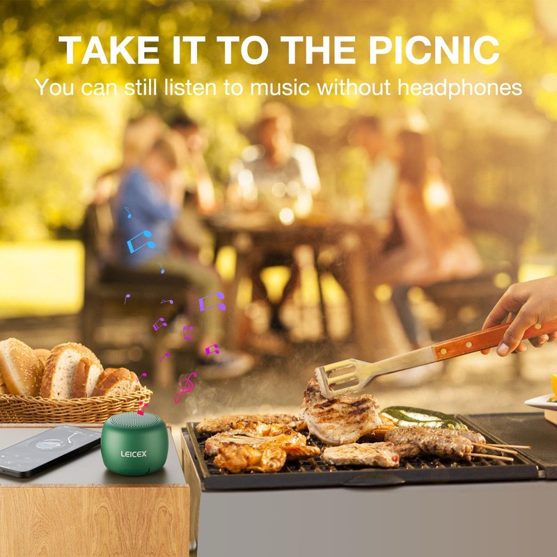 LEICEX Small Bluetooth Speaker Portable Speakers-Mini Wireless Speaker with HiFi