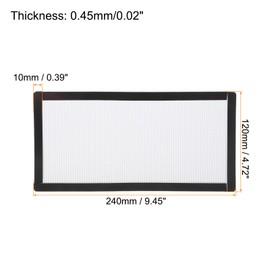 sourcing map Set of 3 PC Dust Filters, 240 x 120 mm, Magnetic Frame, PVC Computer Case, Fan Dust Protection Grille for Computer Cases, Speakers, White