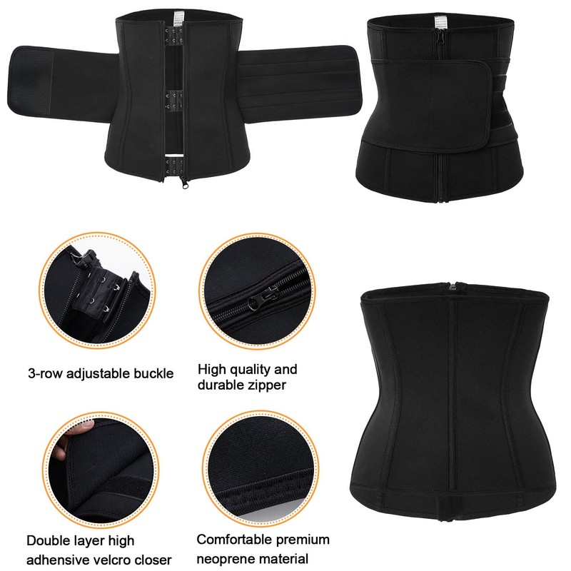 Sawaiko Corset Compression Waist Cincher for Men Women Tummy Tightening