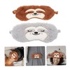 FOMIYES 2pcs Kids Plush Sleeping Eye Masks With Elastic Strap