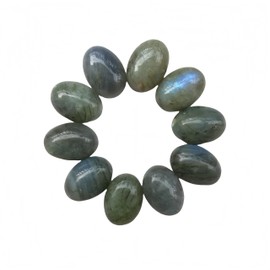 Sunshcat Natural Moonstone 18x13mm Oval Cabochons Flatback Crystals and Healing Stones Gemstones(10Pcs) ﻿ ﻿