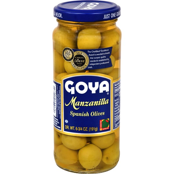 Goya Manzanilla Spanish Olives, 6.75 oz