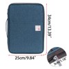 BSTKEY Multi-Functional A4 Document Bags Portfolio Organizer-Waterproof Travel Pouch Zippered