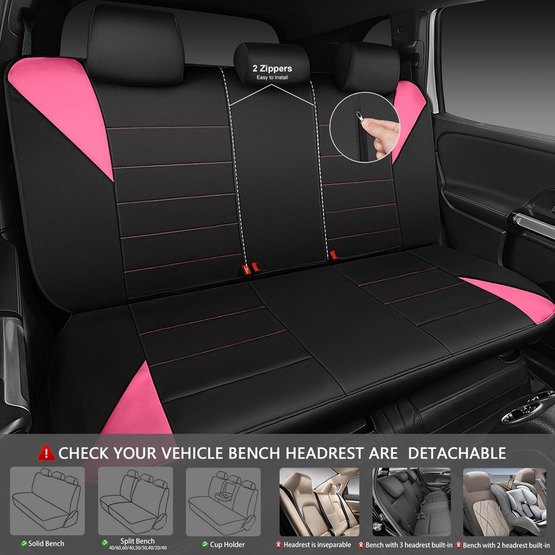 CAR PASS Waterproof Car Seat Covers Full Sets, Universal Fit