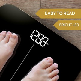 INEVIFIT Premium Bathroom Scale, Highly Accurate Digital Bathroom Body Scale, Precisely Measures Weight up to 400 lbs