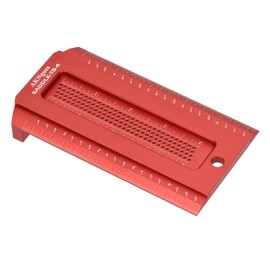 AKNgoes Woodworking Scriber Saddle T-Square Ruler 4in, T-Square for Carpenter Work, Layout and Measuring Tools