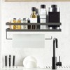 WJUAN Wall Spice Rack 35 cm - Kitchen Shelf with