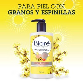 Limpiador refrescante Bioré witch hazel para piel con granos y espinillas 200 ml