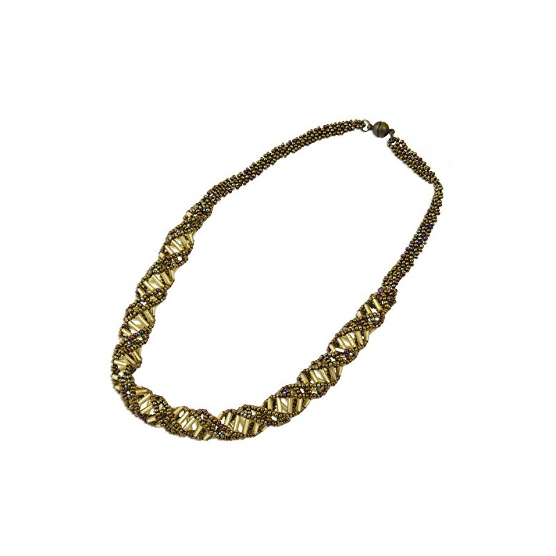 EvolveFISH DNA Earth Beaded Necklace - [18" Long]