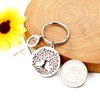 Uloveido Stainless Steel Tree of Life Keychain Key Chain with