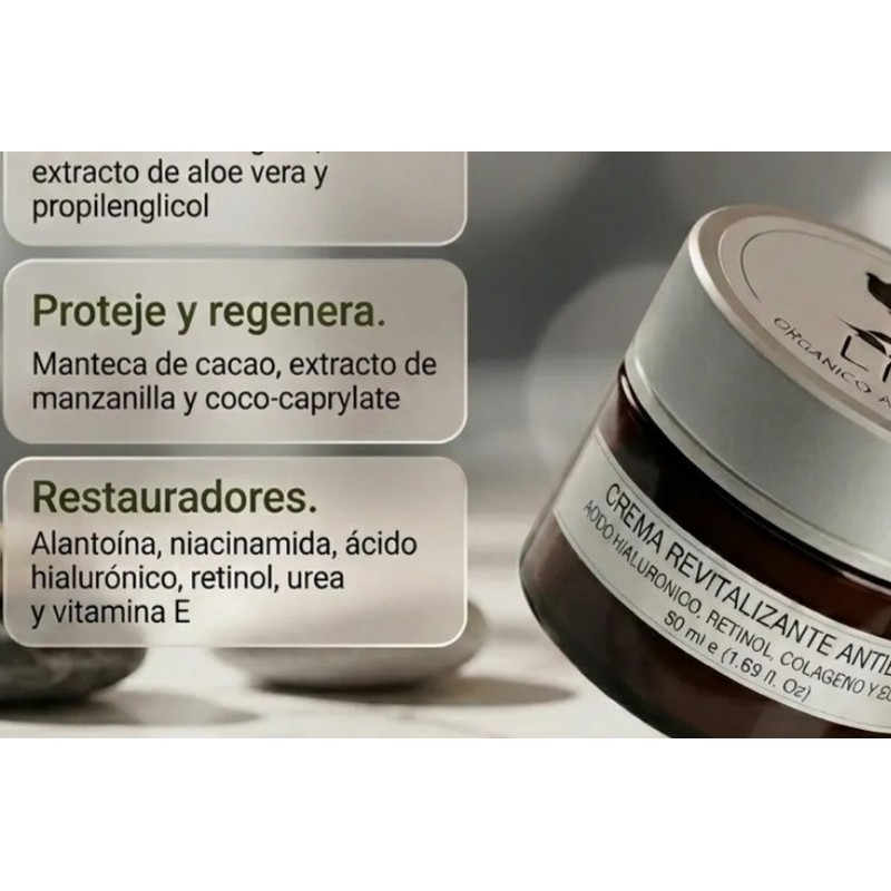 Crema Revitalizante Antiedad Lifting Líneas De Expresión 30