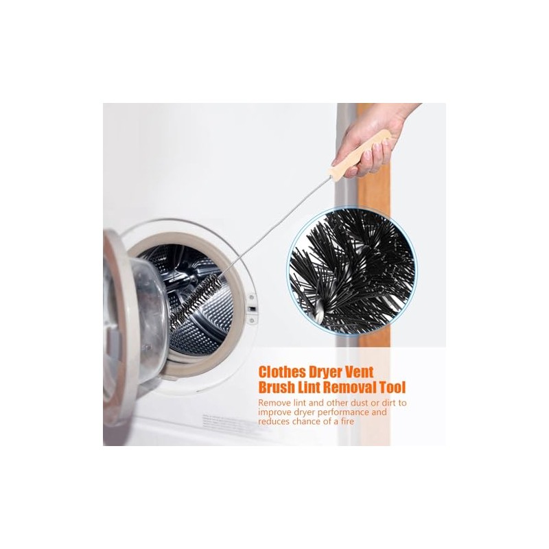 Secadora de Ropa Lint Vent Trap Cleaner Brush Cepillo de