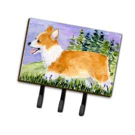 Caroline's Treasures SS8912TH68 Corgi Leash Holder or Key Hook, Triple, Multicolor