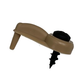 Glass Cabinet Panel Retainer Clips with Screws 25 Clips (Choose Your Offset and Color) by E.H.C. (Tan, 5/16 Inset)