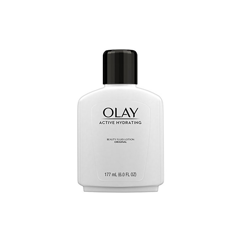 Olay Active Hydrating Beauty Fluid Lotion, Original, 6.0 Fl Oz