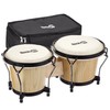 RockJam 7" and 8" Bongo Drum Set with Padded Bag