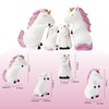TQUPT 4-Piece Unicorn Statue Set - Unicorn Statues Figurines for