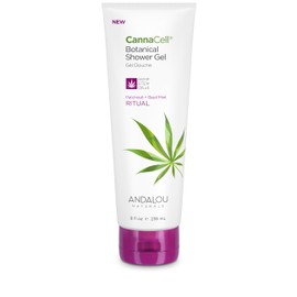 Andalou Naturals CannaCell Shower Gel, Ritual, 8 Ounces