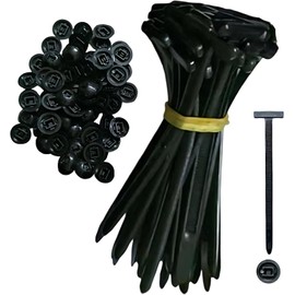 Nylon Universal Cable Tie Buckle, Heavy Duty Self-Locking Nylon Zip Ties Holder, Multipurpose Plastic Cable Ties Tool for Car Daily Repair (100Pcs)