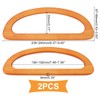 WADORN 2pcs Wooden Bag Handles for Bag Making, Wooden D