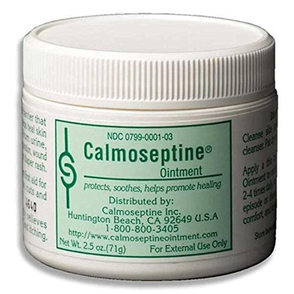 Calmoseptine Cream Skin Protectant - 2.5oz Jar Protects and Helps