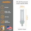 Sunlite FDL28 Fluorescent Quad Tube Plug-in Bulb, 28 Watt, 10,000