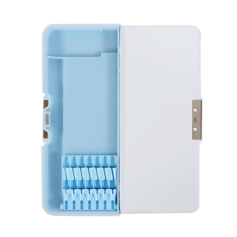 Kutsuwa CH212LB, Pen Case, Pencil Holder, Pittanton, 2-Door, Light Blue