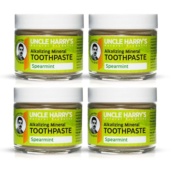 Uncle Harry's Spearmint Remineralizing Toothpaste | Natural Whitening Toothpaste Freshens