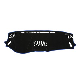 VekAuto Dash Cover Compatible for Subaru Outback 2020-2021, Non-Slip Polyester Black Blue Center Console Dashboard Cover Pad Carpet