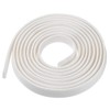 uxcell Edge Trim U Seal Extrusion, Silicone White U Channel