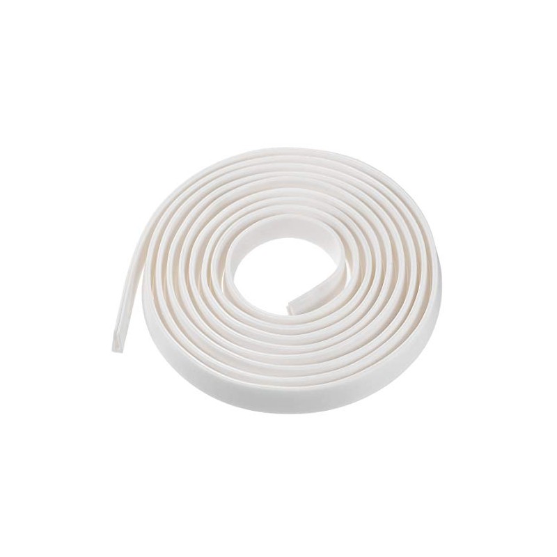 uxcell Edge Trim U Seal Extrusion, Silicone White U Channel