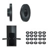10Pairs Black Invisible Cable Railing kit for 1/8" Cable ，Two