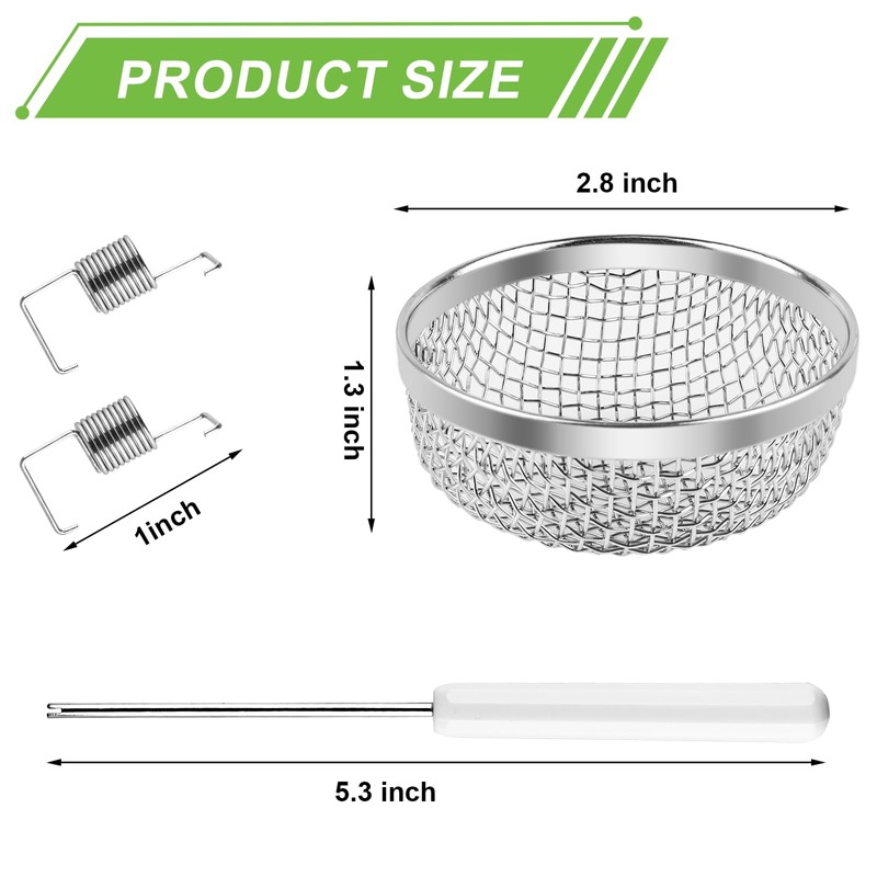 Cesilili 2PCS RV Furnace Vent Screen with Premium Stainless Steel,